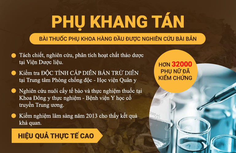 Phụ Khang Tán được nghiên cứu chuyên sâu với sự hỗ trợ của nhiều đơn vị chuyên môn