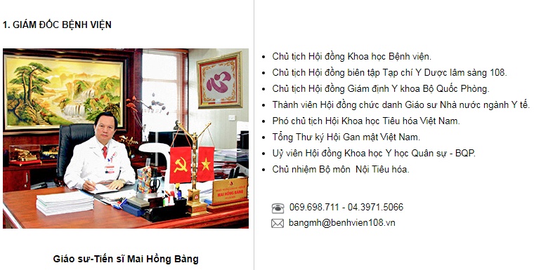 trưởng khoa sản bệnh viện 108