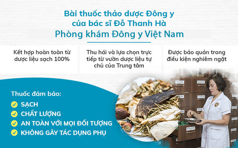 Dược liệu được dùng cho bài thuốc luôn đảm bảo các yếu tố phù hợp với sức khỏe người bệnh