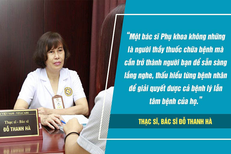 Bác sĩ Hà không chỉ hỗ trợ điều trị bệnh lý mà còn giúp bệnh nhân vượt qua những áp lực tâm lý khi mắc bệnh