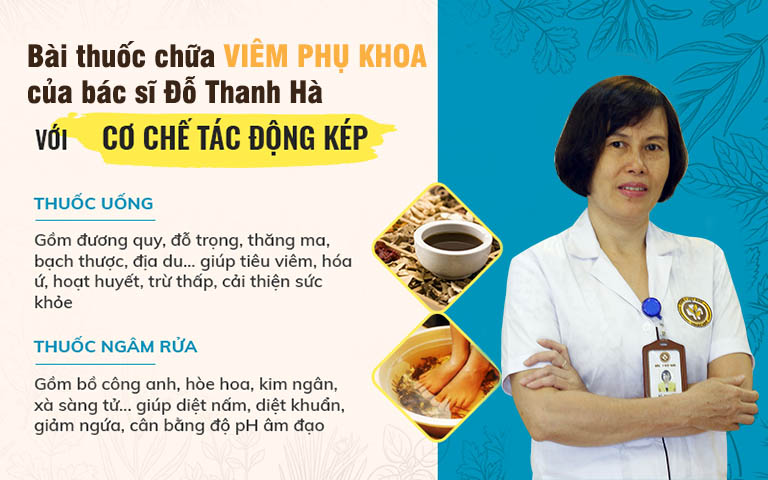 Trị viêm phụ khoa với sự kết hợp của cả thuốc uống và thuốc ngâm rửa