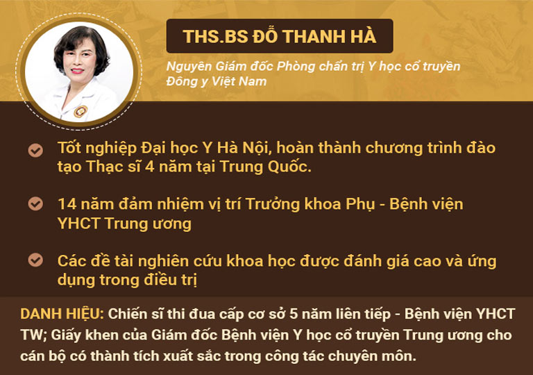 Bác sĩ Đỗ Thanh Hà là chuyên gia hàng đầu trong chữa vô sinh hiếm muộn bằng Đông y Bác sĩ Đỗ Thanh Hà là chuyên gia hàng đầu trong chữa vô sinh hiếm muộn bằng Đông y