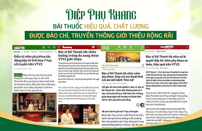 Báo chí nói về bài thuốc Diệp Phụ Khang