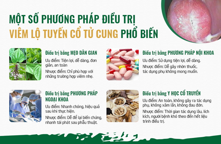 Những phương pháp điều trị viêm lộ tuyến cổ tử cung đều tồn tại ưu điểm, hạn chế cần cân nhắc kỹ lưỡng