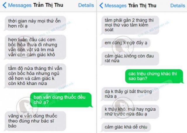 Các triệu chứng cơ bản được cải thiện rõ rệt