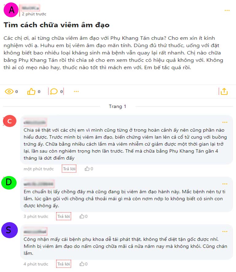 Chị em mách nhau chữa viêm âm đạo bằng Phụ Khang Tán Chị em mách nhau chữa viêm âm đạo bằng Phụ Khang Tán