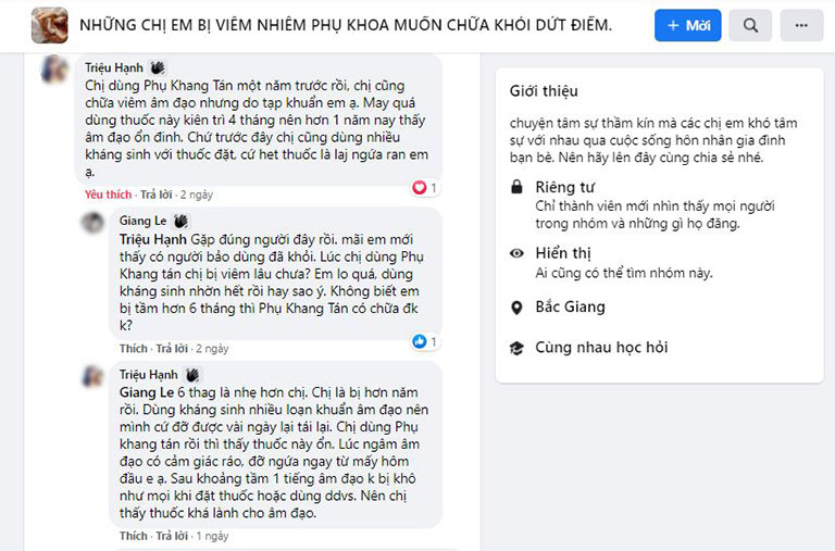 Sau 4 tháng kiên trì dùng thuốc, viêm âm đạo khỏi dứt Sau 4 tháng kiên trì dùng thuốc, viêm âm đạo khỏi dứt