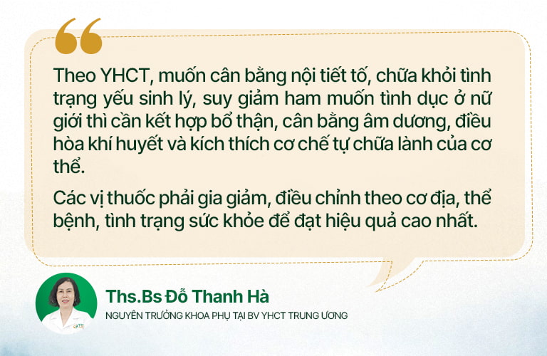 Nguyên tắc ứng dụng YHCT để cân bằng nội tiết, chữa yếu sinh lý