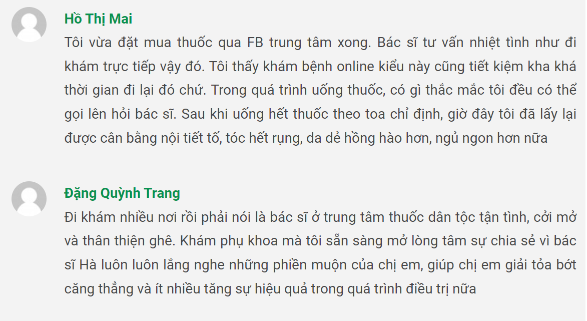Dịch vụ tại Trung tâm được người bệnh đánh giá cao Dịch vụ tại Trung tâm được người bệnh đánh giá cao