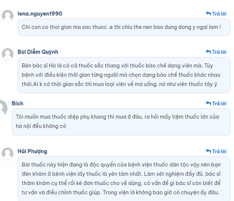 Dạng bào chế thuận tiện, dễ dùng, phù hợp nhiều đối tượng Người bệnh hài lòng với chất lượng dịch vụ tại Thuốc dân tộc