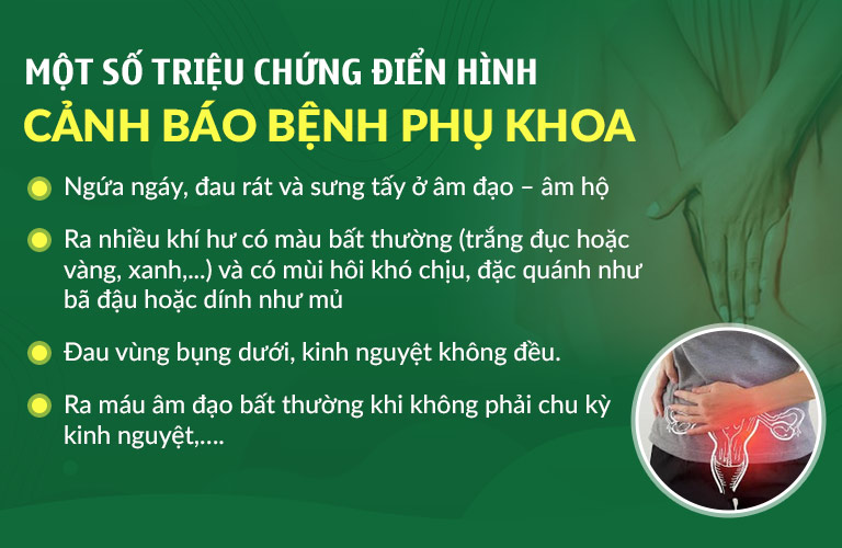 Một số triệu chứng điển hình của bệnh viêm nhiễm phụ khoa