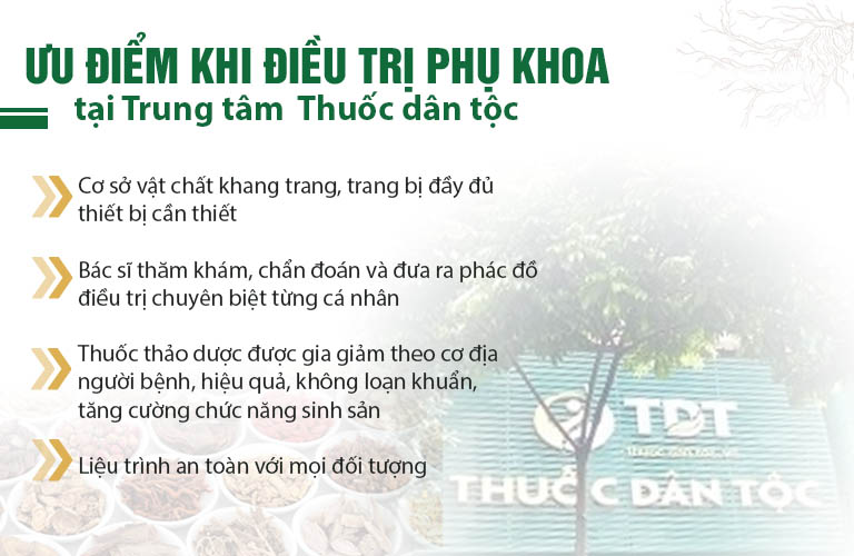 Ưu điểm khám chữa bệnh phụ khoa tại Thuốc dân tộc