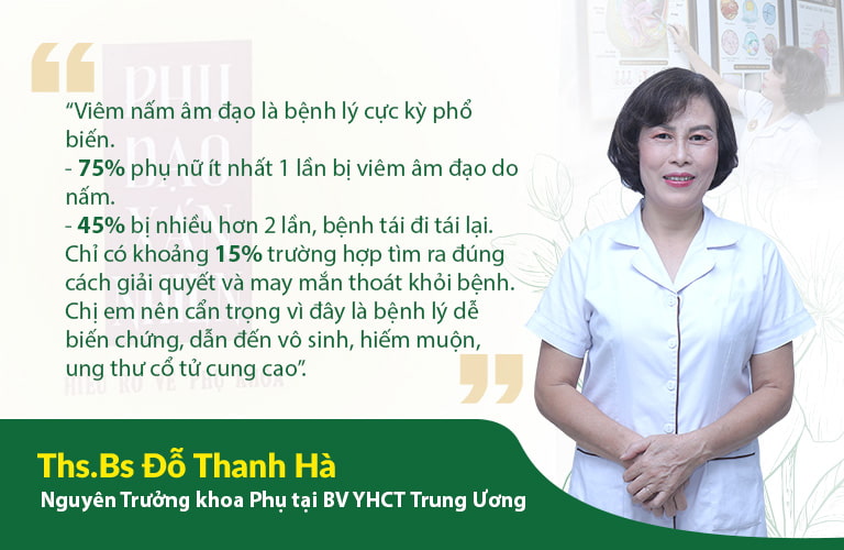 BS Đỗ Thanh Hà nhận định về bệnh viêm âm đạo do nấm