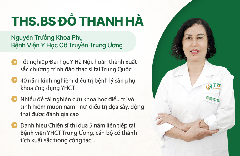 Ths.Bs Đỗ Thanh Hà - BS Phụ khoa uy tín, "mát tay" nhất hiện nay